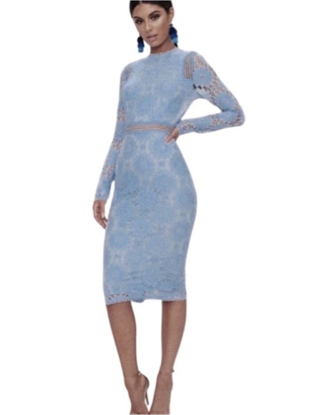 Pretty Little Thing BodyCon Midi Lace Dress